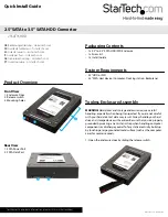 StarTech.com 25SAT35HDD Quick Install Manual preview