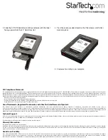 Preview for 2 page of StarTech.com 25SAT35HDD Quick Install Manual