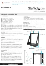 Preview for 1 page of StarTech.com 2POSTRACK12 Instruction Manual & Our Warranty