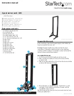 Preview for 1 page of StarTech.com 2POSTRACK42 Instruction Manual