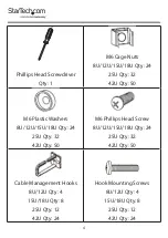 Preview for 12 page of StarTech.com 4POSTRACK U Series User Manual