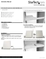 Preview for 1 page of StarTech.com 841RACKBRKT Instruction Manual