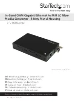 Preview for 1 page of StarTech.com 8STET91000LCOAM Manual