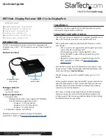 StarTech.com 8STMSTCDP123DP Quick Start Manual preview