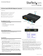 Preview for 1 page of StarTech.com 8STPATA2SATA3 Instruction Manual