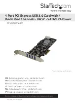 StarTech.com 8STPEXUSB3S44V Instruction Manual preview