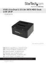 Предварительный просмотр 1 страницы StarTech.com 8STSDOCK2U33 Quick Start Manual