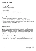 Preview for 6 page of StarTech.com 8STSDOCK2U33RE Manual