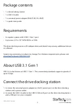 Preview for 5 page of StarTech.com 8STSDOCK2U33V Instruction Manual