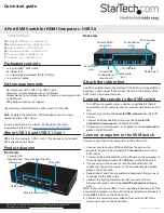 Preview for 1 page of StarTech.com 8STSV431HDU3A2 Quick Start Manual