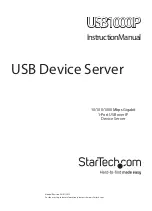 StarTech.com 8STUSB1000IP Instruction Manual preview