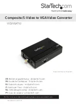 Preview for 1 page of StarTech.com 8STVID2VGATV2 Manual