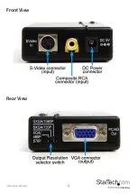 Preview for 5 page of StarTech.com 8STVID2VGATV2 Manual