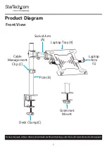 Предварительный просмотр 11 страницы StarTech.com A-LAPTOP-DESK-MOUNT User Manual