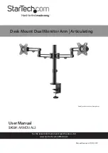 Preview for 1 page of StarTech.com ARMDUAL3 User Manual