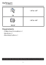 Preview for 12 page of StarTech.com ARMDUAL3 User Manual