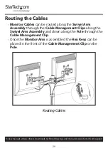 Preview for 21 page of StarTech.com ARMDUAL3 User Manual