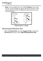 Preview for 18 page of StarTech.com ARMPIVOTB2 User Manual