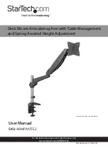 Preview for 1 page of StarTech.com ARMPIVOTE2 User Manual