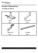 Preview for 10 page of StarTech.com ARMSLIMDUAL2USB3 User Manual