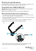 Preview for 7 page of StarTech.com ARMSLIMDUO Manual