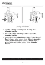 Preview for 22 page of StarTech.com ARMSLMBARDUO User Manual