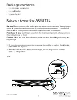 Preview for 7 page of StarTech.com ARMSTSL Manual