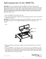 Preview for 8 page of StarTech.com ARMSTSL Manual