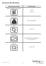 Preview for 6 page of StarTech.com ARMWALLS Quick Start Manual