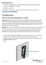 Preview for 9 page of StarTech.com ARMWALLS Quick Start Manual