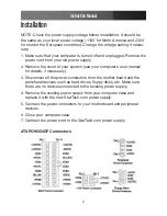 Preview for 5 page of StarTech.com ATXPOW350PRO Instruction Manual