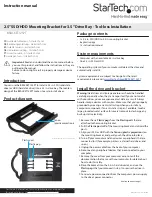 StarTech.com BRACKET125PT Quick Start Manual preview