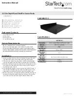 StarTech.com CABSHELF22 Instruction Manual preview