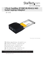 StarTech.com CB1S485 User Manual предпросмотр