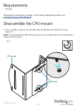 Предварительный просмотр 9 страницы StarTech.com CPUWALLMNT Instruction Manual