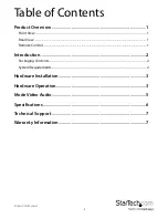 Preview for 3 page of StarTech.com DisplayPort ST124DP Instruction Manual