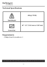 Preview for 18 page of StarTech.com DSIGNAGESTND User Manual