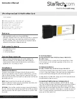 Preview for 1 page of StarTech.com EC13942A2 Instruction Manual