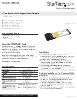 Предварительный просмотр 1 страницы StarTech.com ECESATUSB1 Instruction Manual