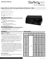 Preview for 1 page of StarTech.com EOC1110R Instruction Manual