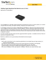 StarTech.com ET1000S40LC2 Spec Sheet preview