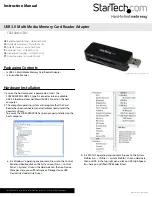 StarTech.com FCREADMICRO3 Instruction Manual preview