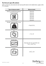 Preview for 6 page of StarTech.com FPWARTB2 Manual