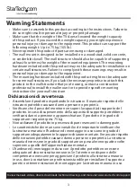 Preview for 4 page of StarTech.com FPWTLTB1 User Manual