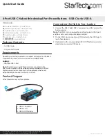 Preview for 1 page of StarTech.com HB30C4AIB Quick Start Manual