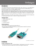 Предварительный просмотр 4 страницы StarTech.com ICUBS232SM3 Instruction Manual