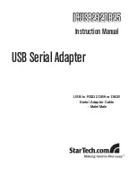 Предварительный просмотр 1 страницы StarTech.com ICUSB232DB25 Instruction Manual