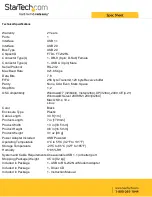 Preview for 3 page of StarTech.com ICUSB232FTN Spec Sheet