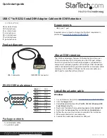 Preview for 1 page of StarTech.com ICUSB232PROC Quick Start Manual