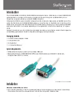 Предварительный просмотр 4 страницы StarTech.com ICUSB232SM3 Instruction Manual